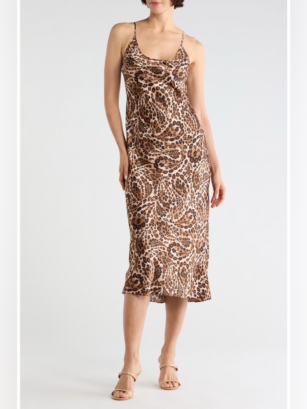 L’agence Chalia Silk Midi Slipdress 6